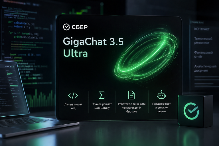 GigaChat 3.5 Ultra - новая модель нейросети от Сбера