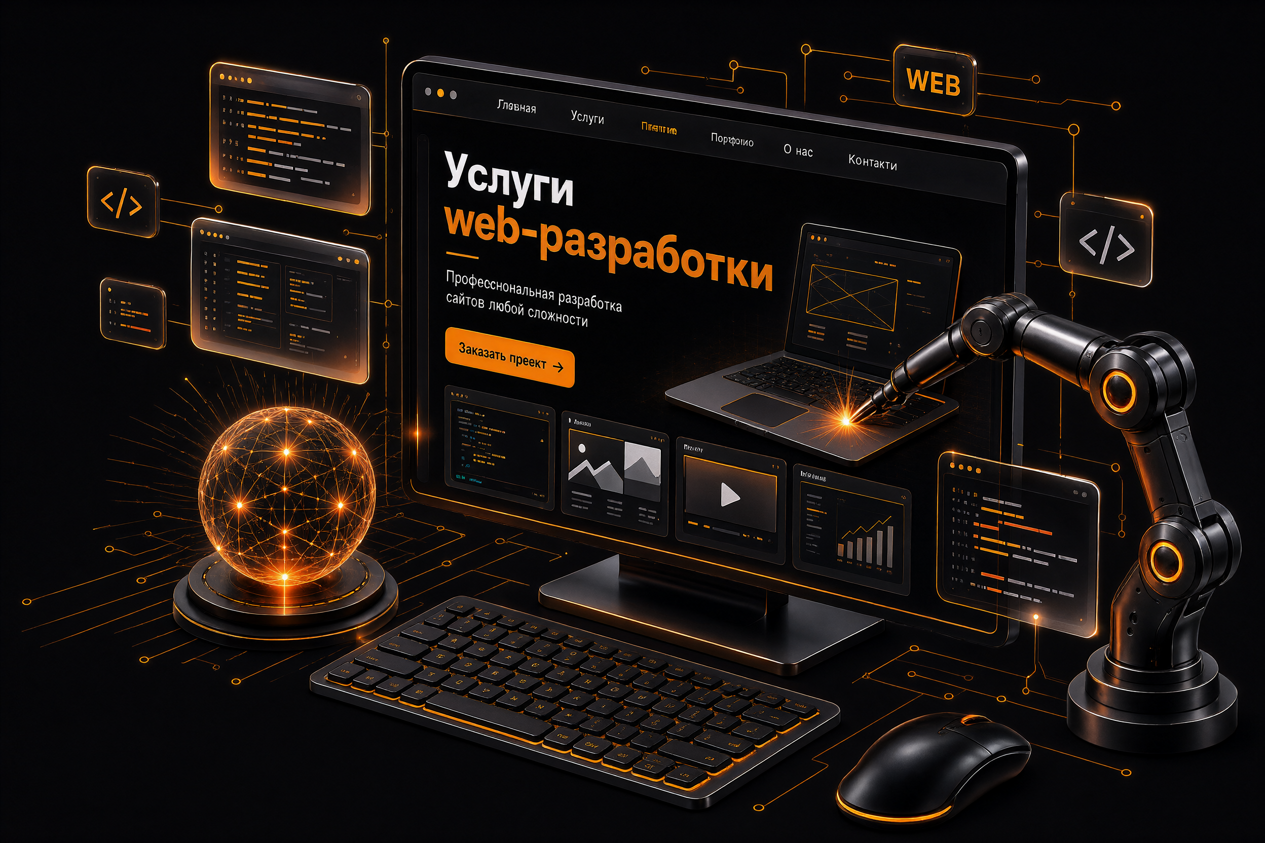 Услуги которые вы можете заказать. Исправления и улучшения, полная разработка сайта с нуля
