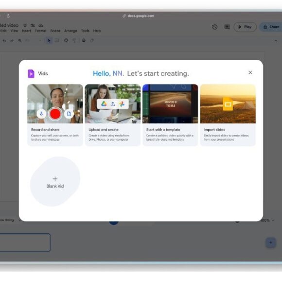 Google запустили ИИ-редактор видео Vids для всех пользователей.